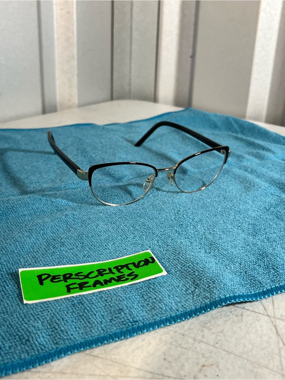 Prada VPR 63X Eyeglass Frames Black Gold 51-17-140 Italy